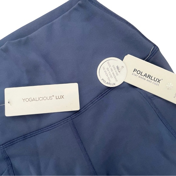 Yogaliscious NWT Polarlux Tribeca Fleece Lined Jacket/Leggings Indigo Blue Small - Picture 3 of 3